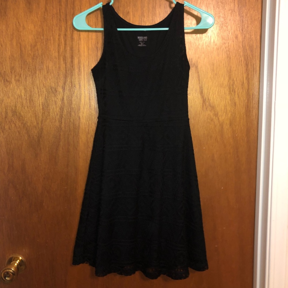 Black dress with lace all over